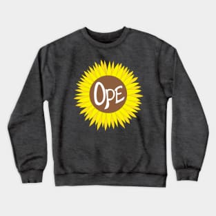 Hand Drawn Ope Sunflower Midwest Crewneck Sweatshirt